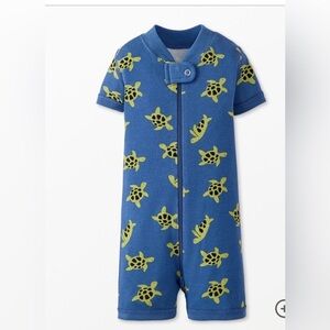 Hanna Andersson Blue and Green Turtle One Piece
